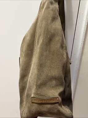 Michael Kors Men's Suede Sling Bag in Olive